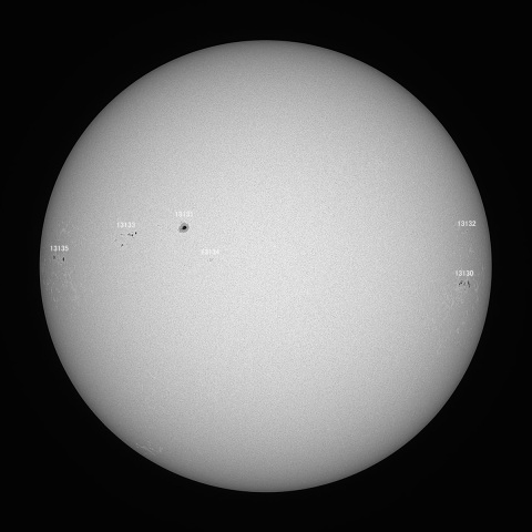 太陽(緑色光) 2022/10/29