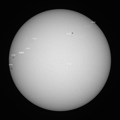太陽(緑色光) 2022/11/05