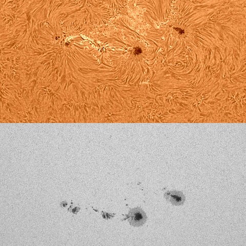 太陽活動領域#13285&#13288 2023/04/28