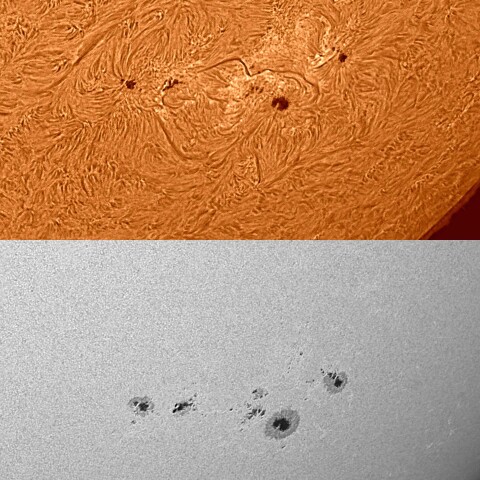 太陽活動領域#13285&#13288 2023/05/01