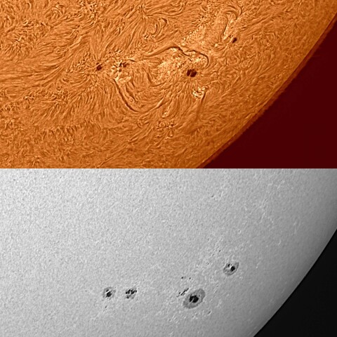 太陽活動領域#13285&#13288 2023/05/02