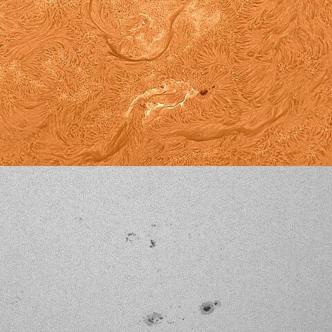 太陽活動領域13358&13359 2023/07/07