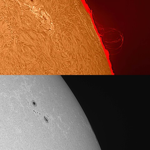 太陽活動領域13386&13387 2023/08/07