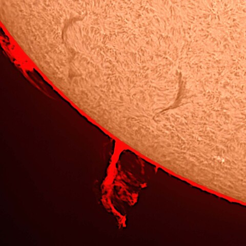 太陽プロミネンス 2023/10/23