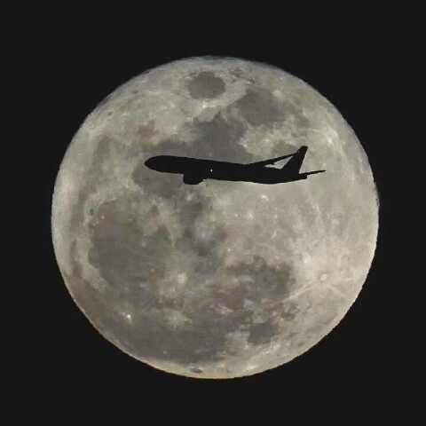 4月2日満月の月丼