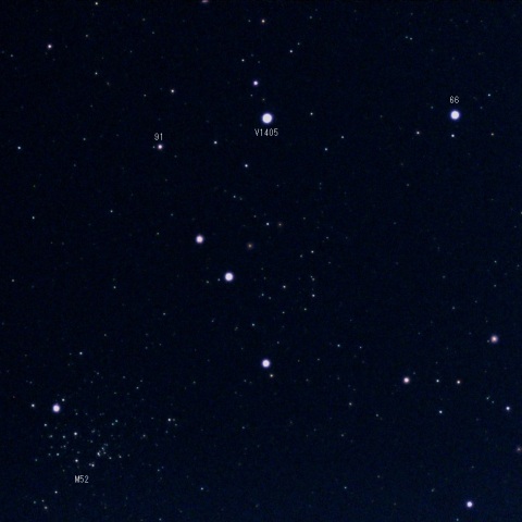 カシオペア座新星　CAS V1405