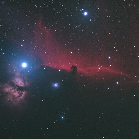 馬頭星雲と燃える木星雲