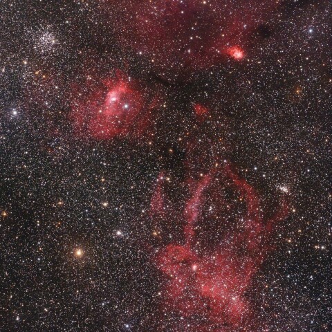 NGC7635_バブル星雲、sh2-157_くわがた星雲
