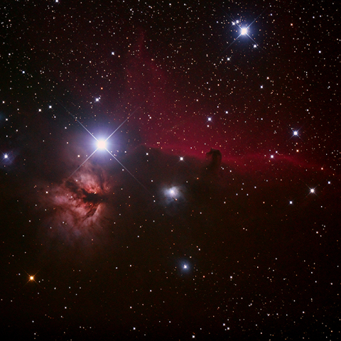 燃える木と馬頭星雲