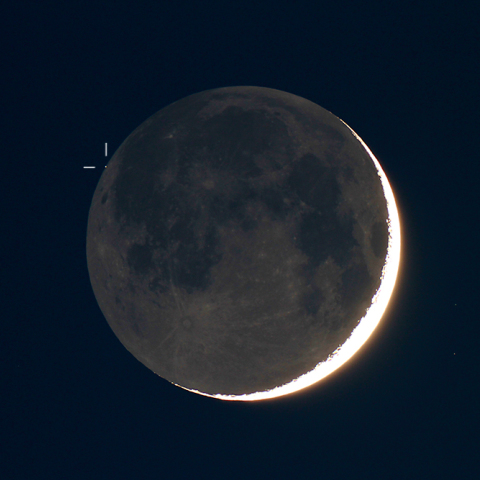 三日月による掩蔽の瞬間