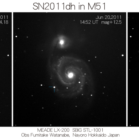 SN2011dhの光度変化