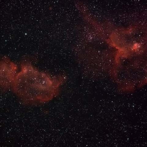 ハート＆胎児星雲（IC1805・1848）