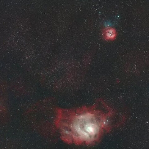 M8＆M20 (干潟星雲&三裂星雲)