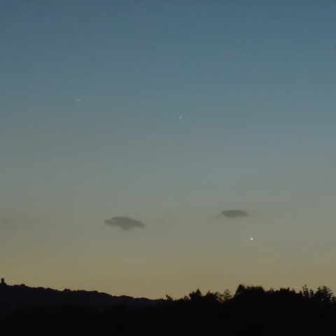 6月7日の金星と水星