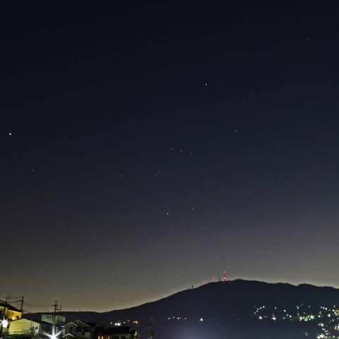 生駒山とオリオン