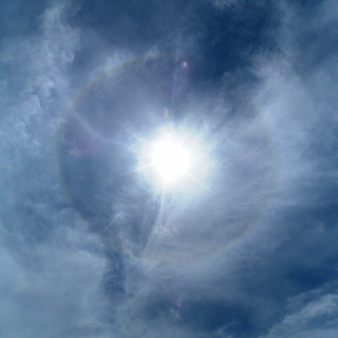 環水平アークと幻日環