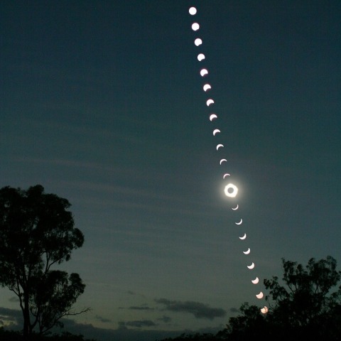 ケアンズ皆既日食の全経過