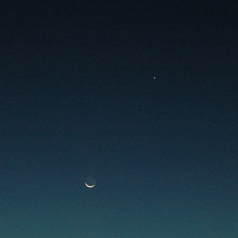 月齢27.8の月と木星