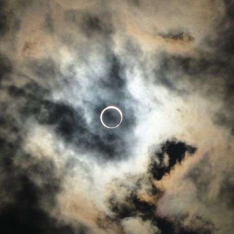 淡路島(洲本市)での金環日食