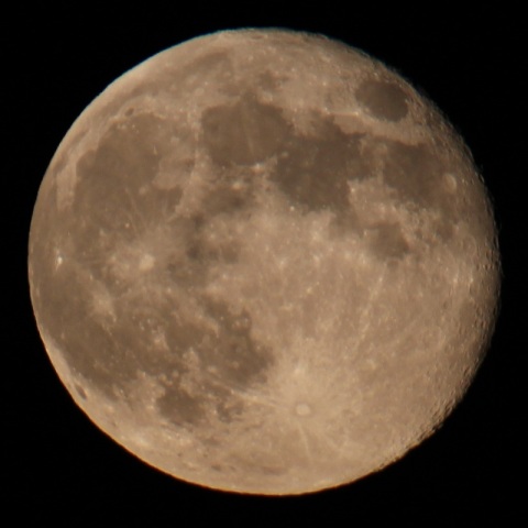 月齢１５．３の月