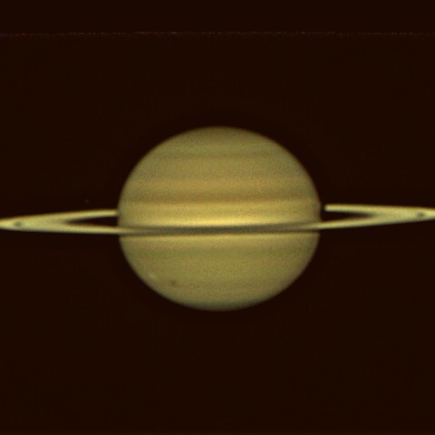 2024 ８/25 土星　衛星の本体と影