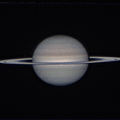 2024 ８/26土星　衛星レアの本体と影