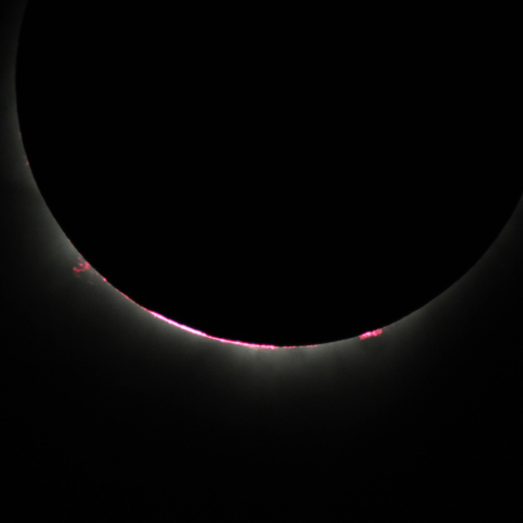 第３接触直前のプロミネンス