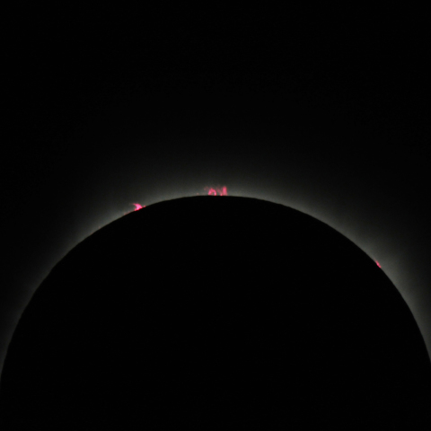 第2接触直後のプロミネンス