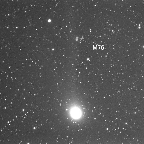 M76とラブジョイ彗星