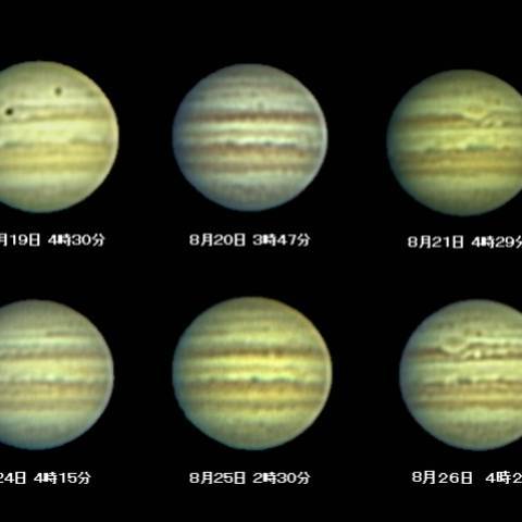 2012年8月後半の木星