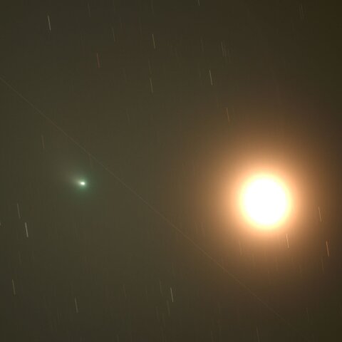 ２月１１日のZTF彗星と火星の接近