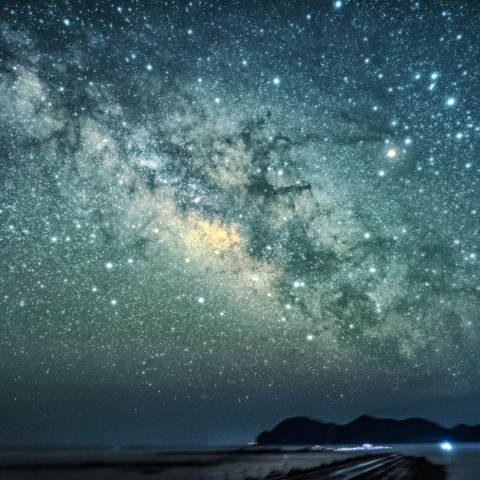 春分の頃、未明の夏の銀河