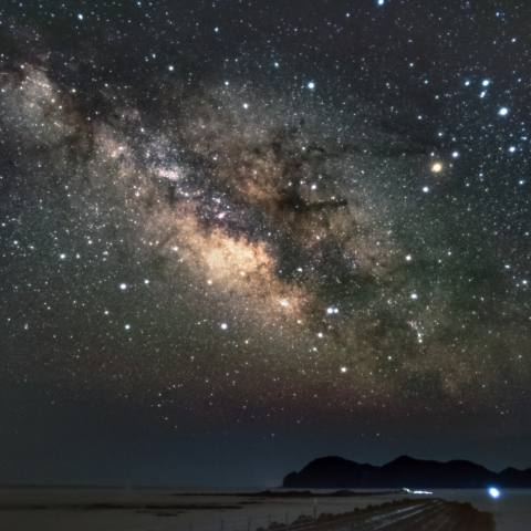 春分の頃、未明の夏の銀河