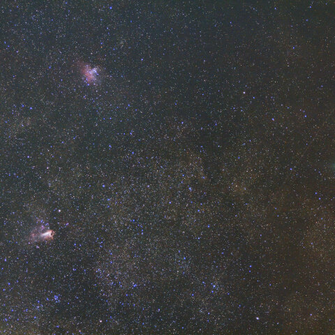 M16,M17とスワン彗星