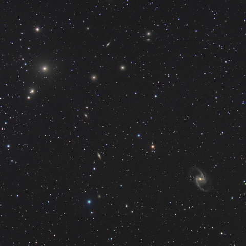 ろ座銀河団付近