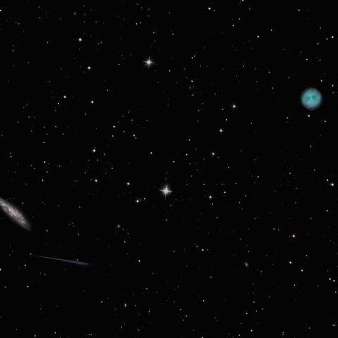 ふくろう星雲とM108