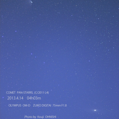 COMET PAN-STARRS and M31