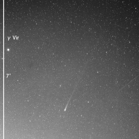 尾が急激に伸びたアイソン彗星