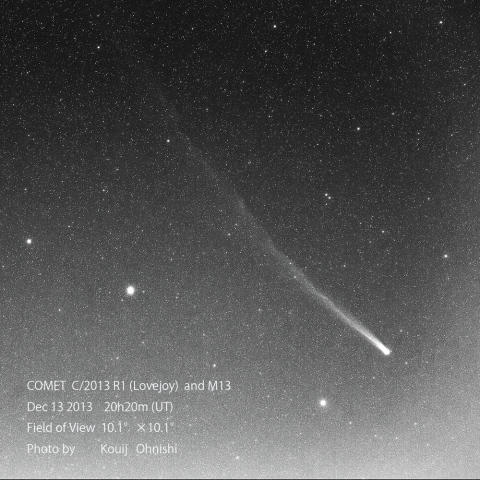 COMET C/2013 R1 (Lovejoy) and M13