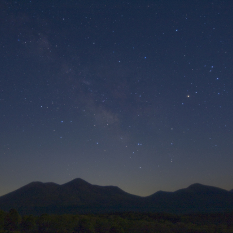 黒姫山の上の天の川