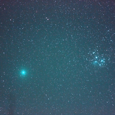 昴と46P  ウイルタネン彗星