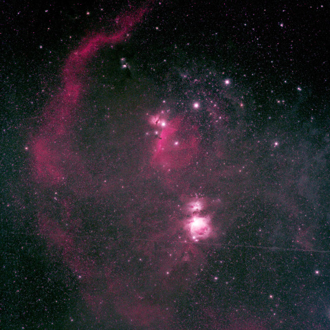 オリオン座中心部