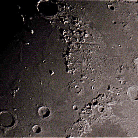 月齢8.0　プラトー　アリストテレス　アルキメデス周辺　　2023  11/21　