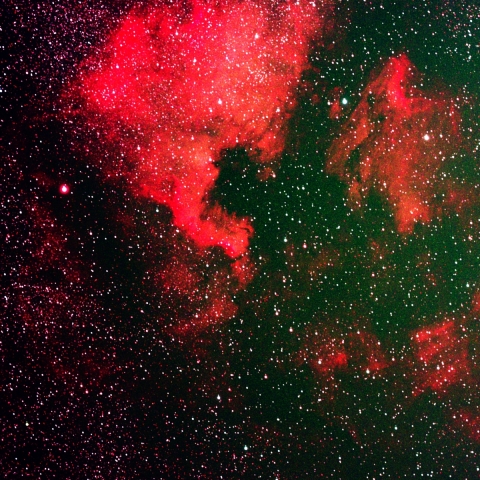 NGC7000   北アメリカ星雲　　IC5067  ペリカン星雲　　　　　2024  12/27