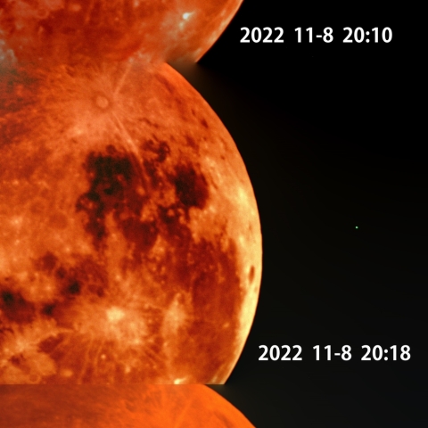 皆既月食　近づく天王星　2022 11/8              