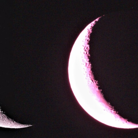 月齢4.8　　地球照　　2023 5/24        