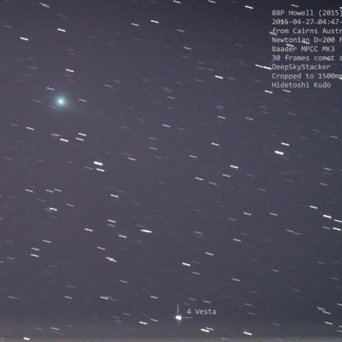 88P Howell (2015) & 4 Vesta