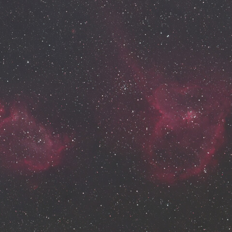 ハート星雲と胎児星雲