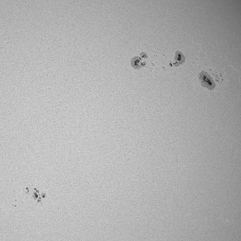 2025.07.19の太陽黒点（4136.4139.4142.4143.4149）