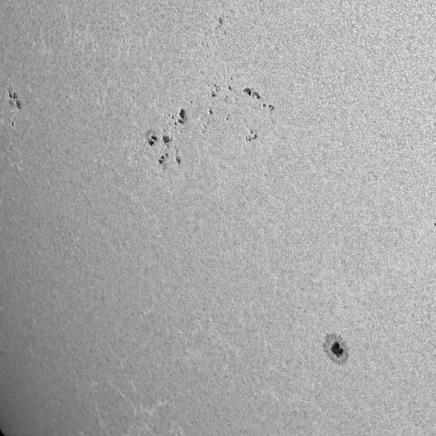 2025.07.26の太陽黒点（4154.4155.4157.4160）